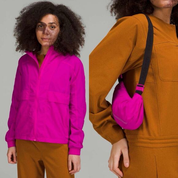 Lululemon Hood Lite Packable Jacket 4 Windbreaker Rain Lightweight Vent Run Gym - Picture 1 of 12